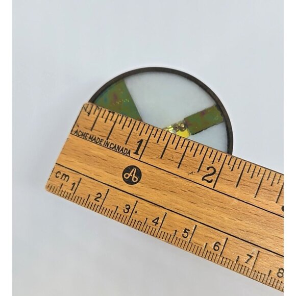 Rare Thomas Meyers Studio Mineral Metal And Glass Container Trinket Box Signed - Picture 7 of 11